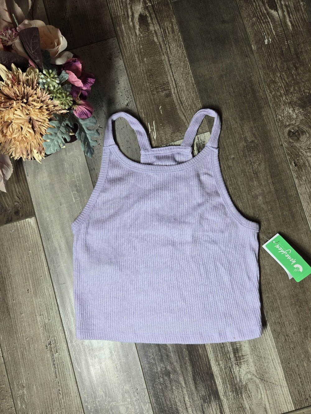 NWT Honeydew Intimates Ribbed Lavender “Bet On It” Tank Top Size Medium